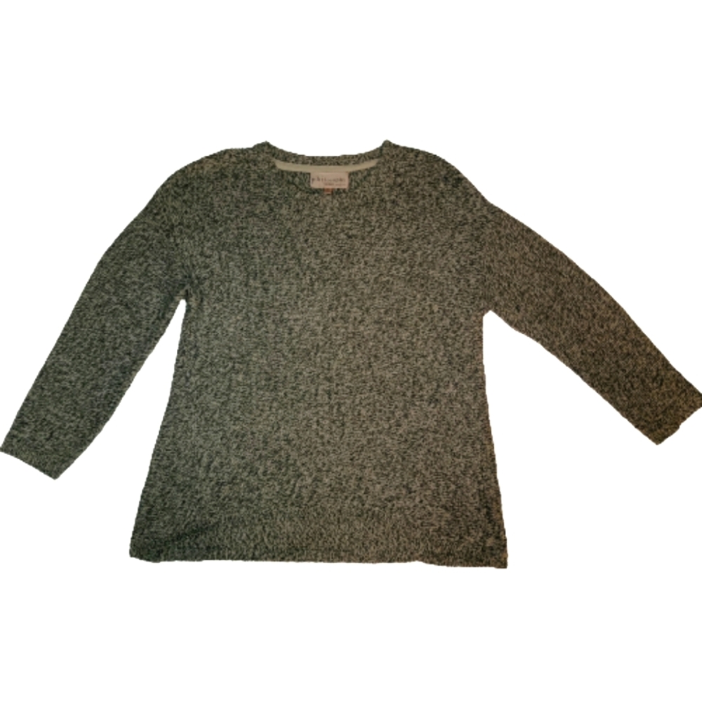 philosophy black and white sweater